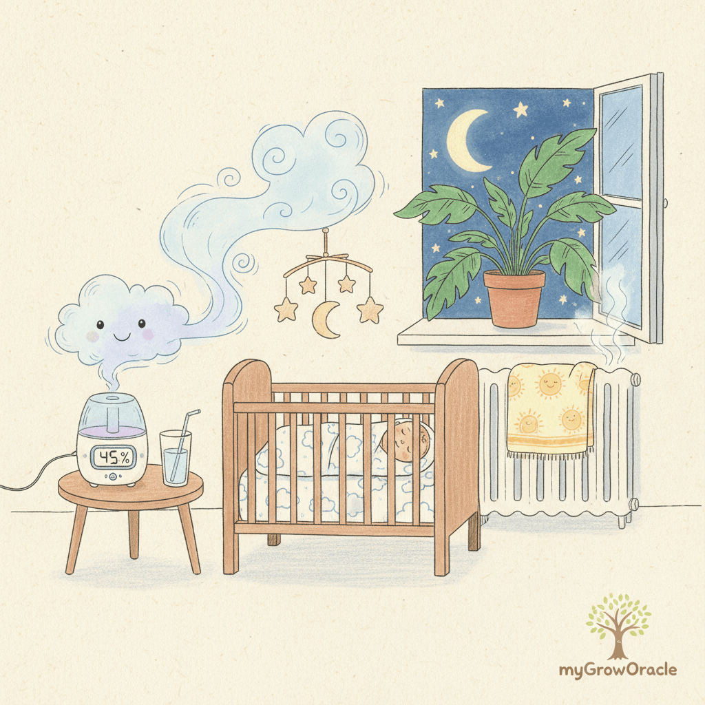 Trockene Luft im Kinderzimmer? So schläft dein Kind im Winter besser!